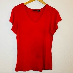 Rachel Zoe V-Neck Short Sleeve Top Sz: M